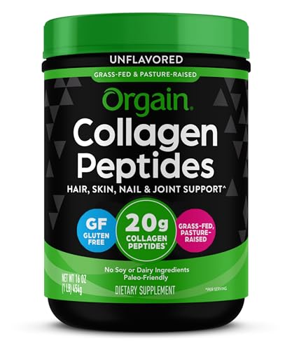 Orgain Hydrolyzed Collagen Peptides Powder & Life Extension Magnesium Capsules, 500mg - Helps Joint, Hair, Pores and skin, Nails, and Coronary heart Well being