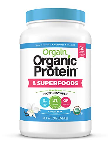 Orgain Keto Collagen Protein Powder, Chocolate (0.88 lb) & Natural Superfoods Powder, Vanilla Bean (2.02 lb)