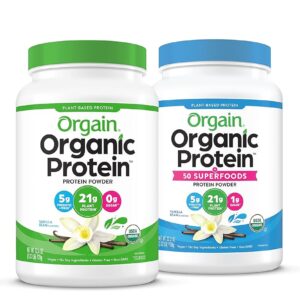 Orgain Natural Vegan Protein + Superfoods Powder, Vanilla Bean Taste – Plant-Based mostly, Gluten-Free